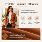 Women's Slim Fit Faux Suede Jacket