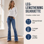 ⏰Last Day Sale 50% OFF& Free Shipping✈️💃Women High Waisted Distressed Flare Jeans